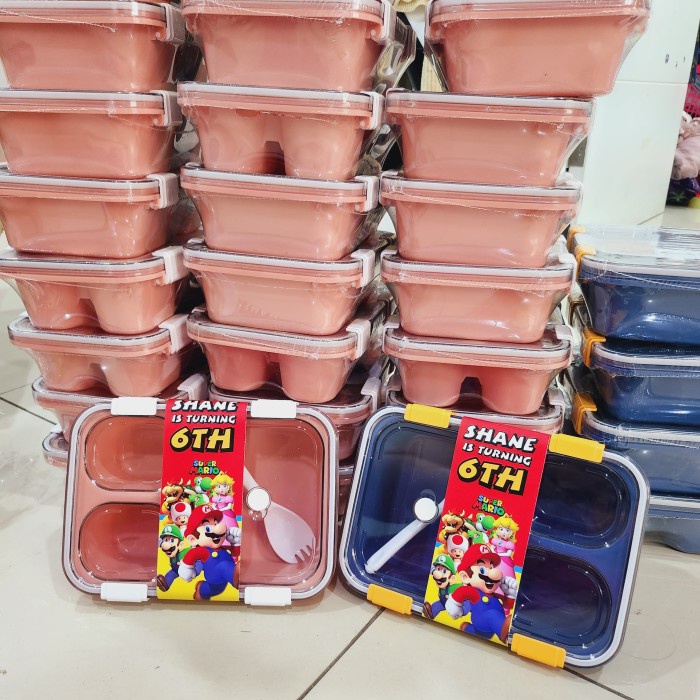 

Souvenir Hampers Ulang Tahun Anak Kotak Makan Bekal Lunchbox Premium