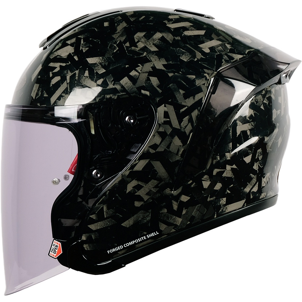 NJS KAIROZ CARBON FORGED - Helm Half Face