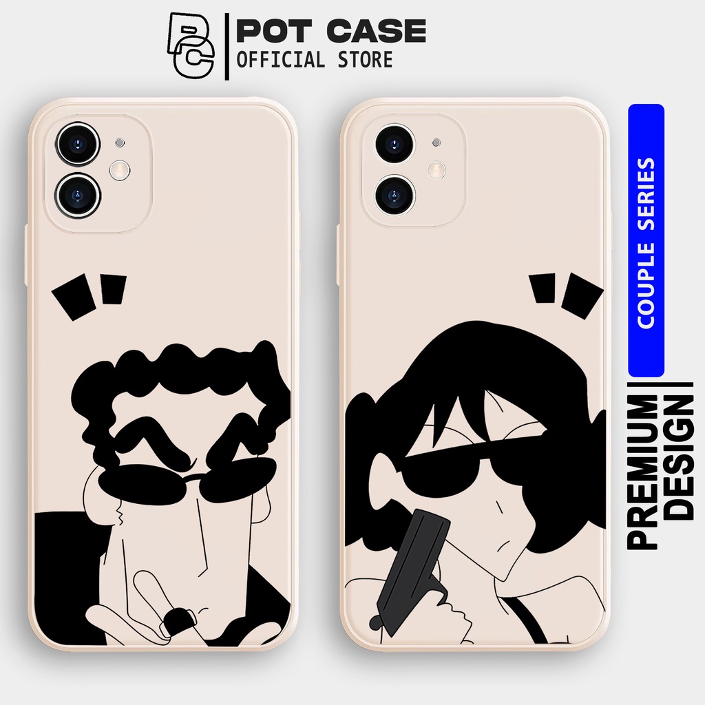 Case Couple Sinchan PO271 Samsung A14 A54 A20S A03 A03S A11 A13 A23 A32 A22 A51 A52 Softcase Silikon