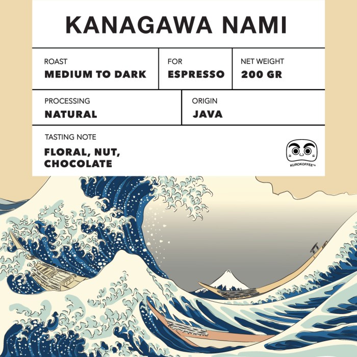 

YX50 Kanagawa Nami Coffee Beans for Espresso 200 gr / Biji Kopi Java - Whole Beans