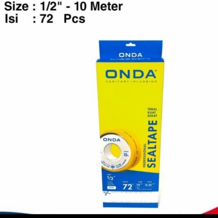 

Seal Tape onda 1/2 inci @10 mtr