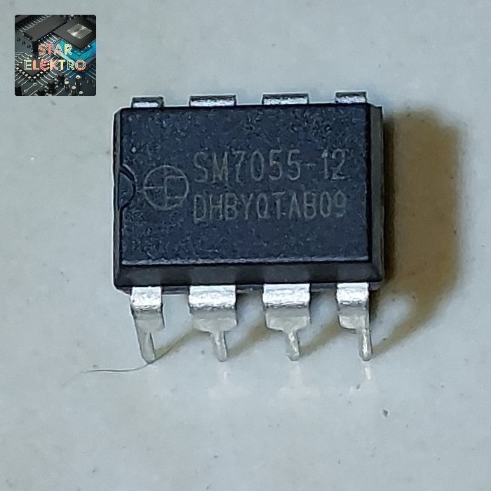 SM7055-12 Tancap SM7055 SM 7055 SM7O55 IC AC DC Controller PWM Dip-8