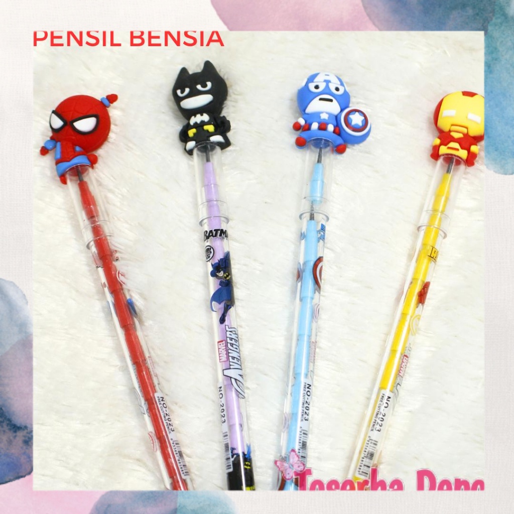 

Pensil Anak Karakter BENSIA / SAMBUNG Pensil Sambung Anak Sekolah Isi 3pcs