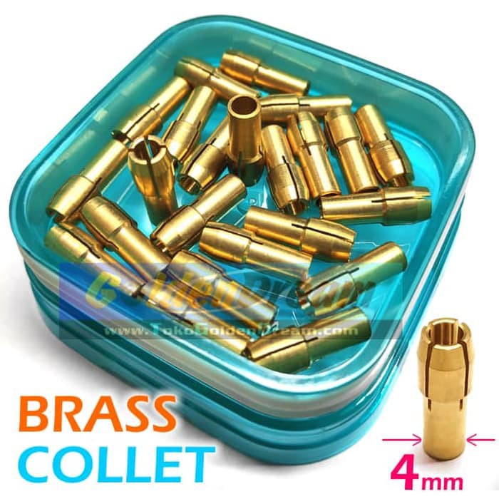 Brass Collet Kuningan Mini Grinder Drill Bor Chuck 1mm 2mm 3mm Colet