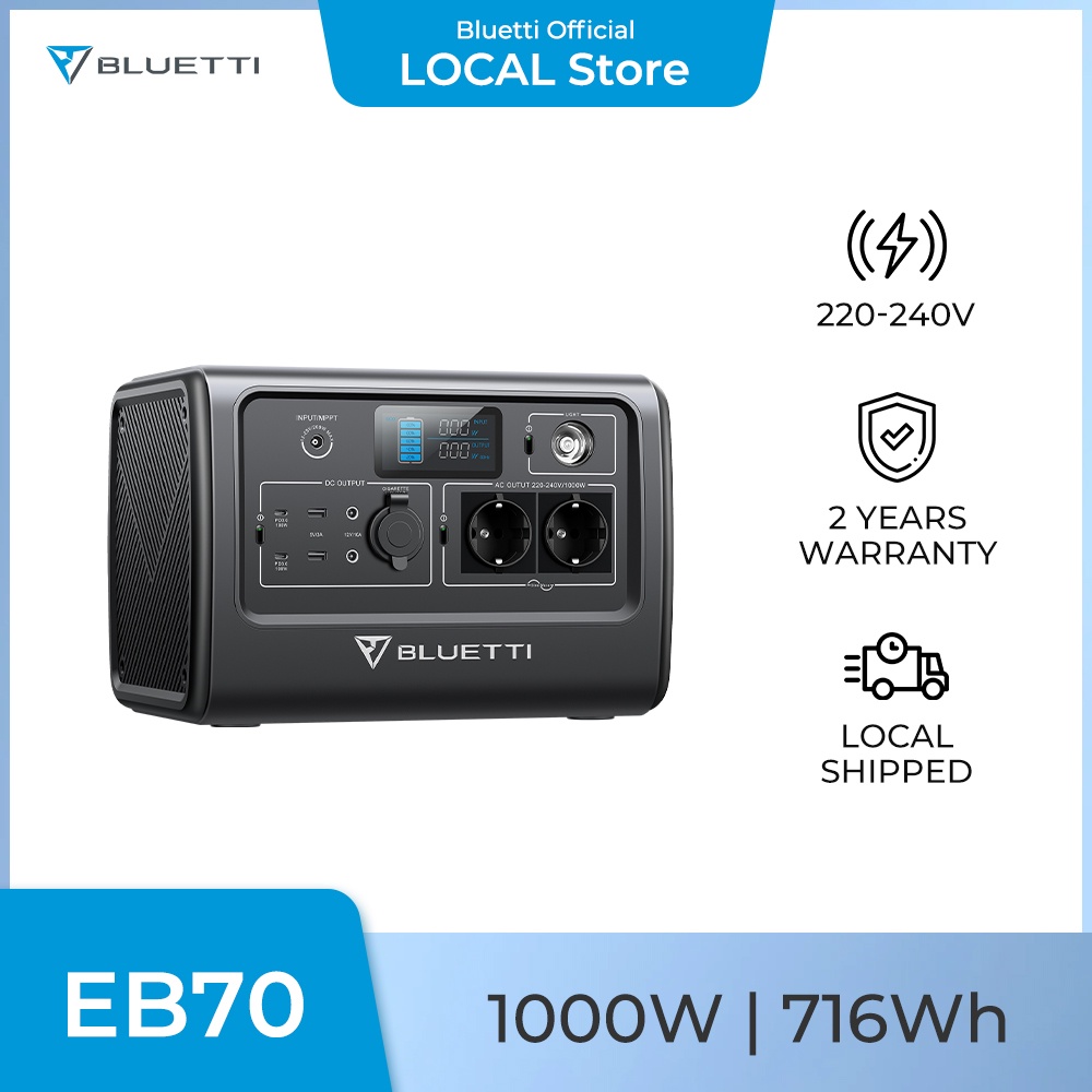 BLUETTI EB70 Portable Power Station | 1000W