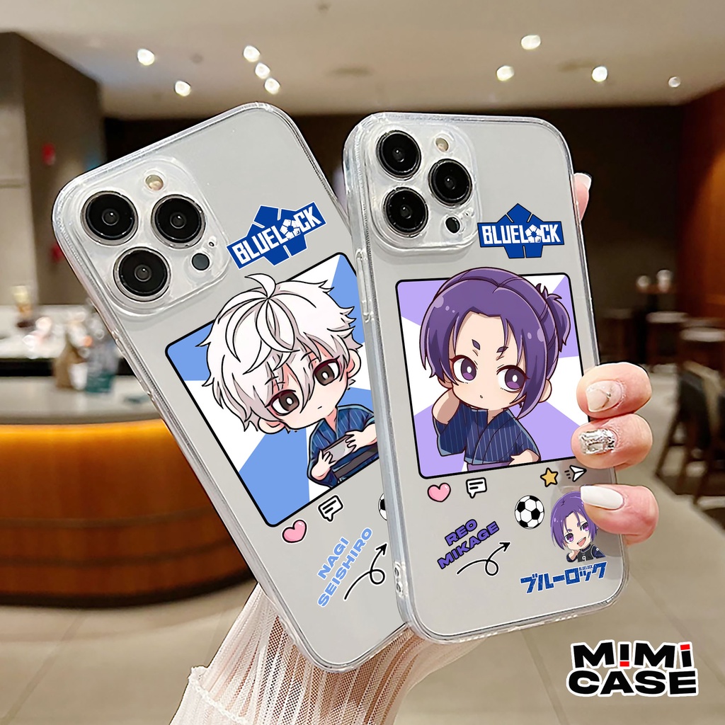 Case Clear Poco X3 M3 X3GT C40 M4PRO F4 MI097 Blue Lock Nagi Seishiro Reo Mikage Casing Bening Trans