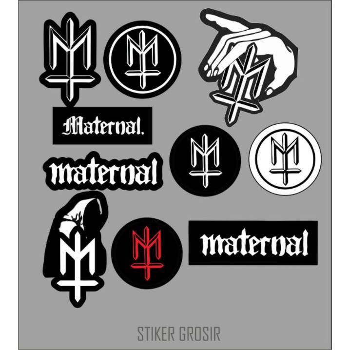 

Sticker Maaterrnalll pack isi 10pcs Stiker Brand Distro Graftac Anti Air High Quality
