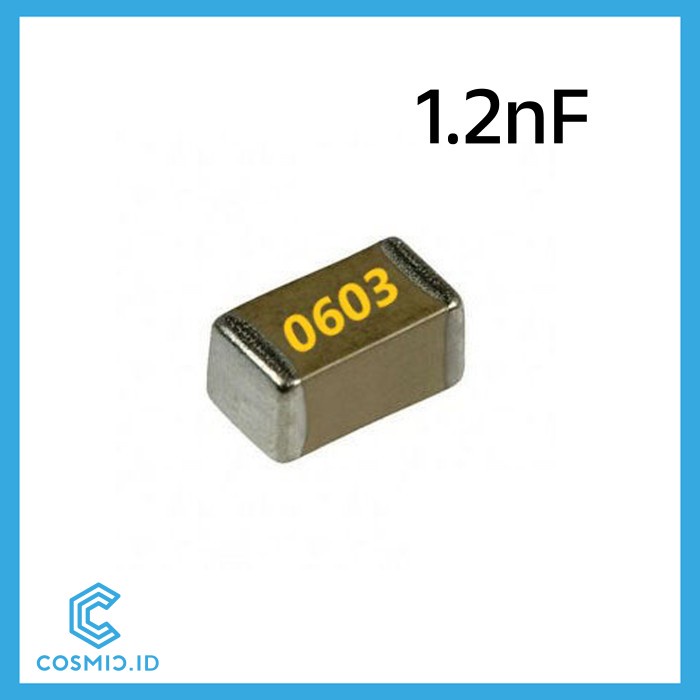 Capacitor 1.2nF 1.2 nF 0603 Kapasitor nanoFarad SMD