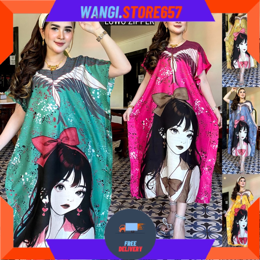 BAJU KOMBOR MAMAH MUDA OVERSIZE KEKINIAN MOTIF CANTIK / DASTER LOWO JUMBO ANIME TORAJA MAMI RACHEL U