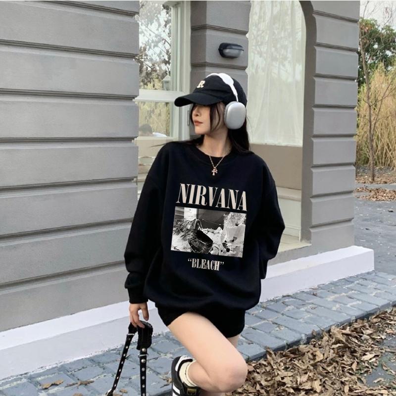 Sweater Pria Wanita | Couple Pasangan Cewek Cowok | Hoodie Distro Polos Hitam Putih