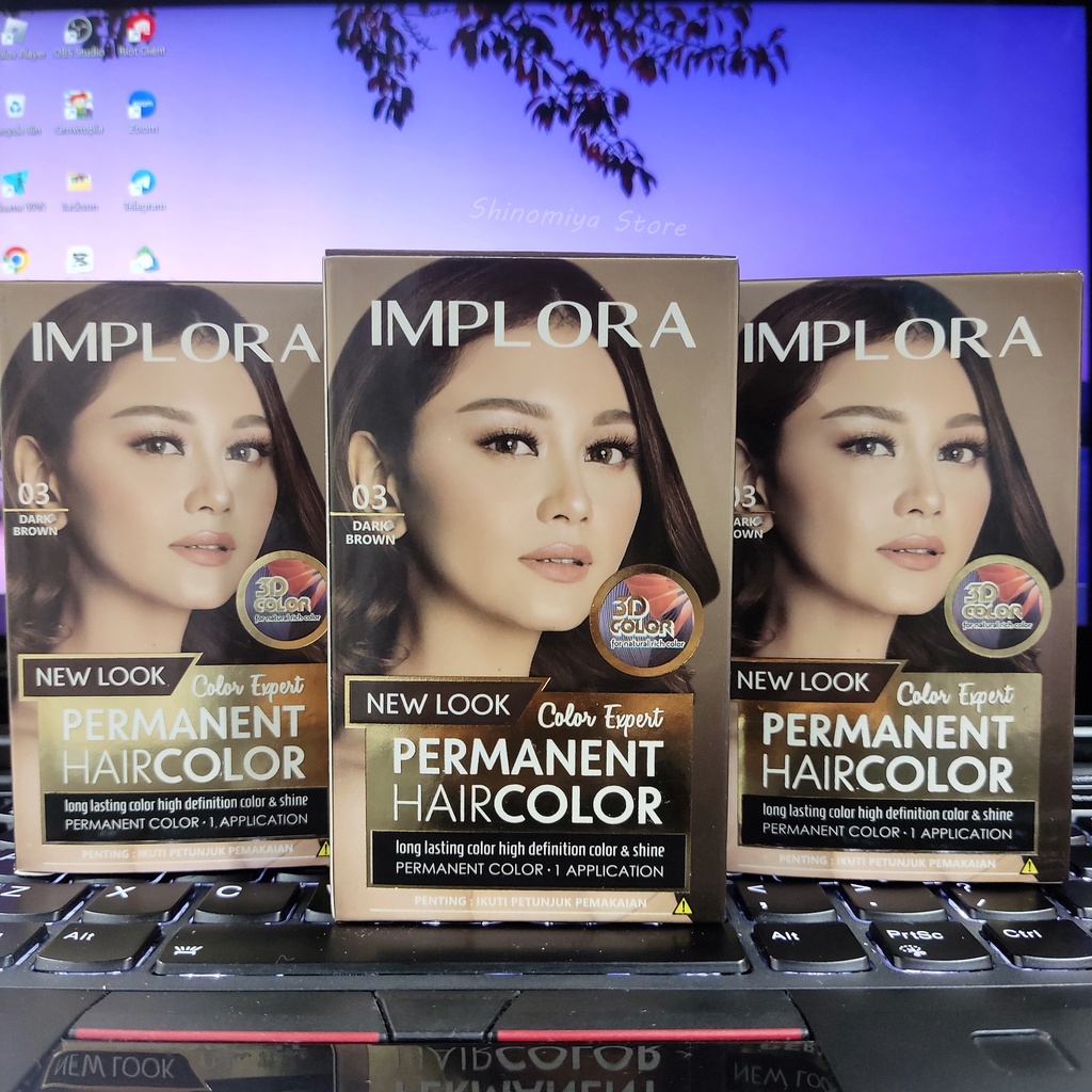 CAT IMPLORA DARK BROWN / CAT RAMBUT UBAN / PEWARNA RAMBUT