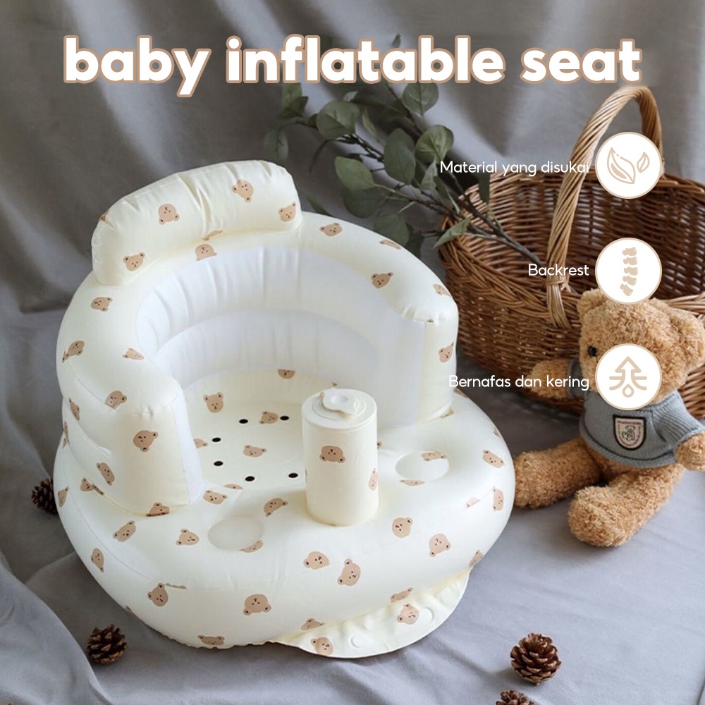 Sofa Bayi Mandi Babychair Tiup Kursi Bahan Pvc Inflateable Multifungsi