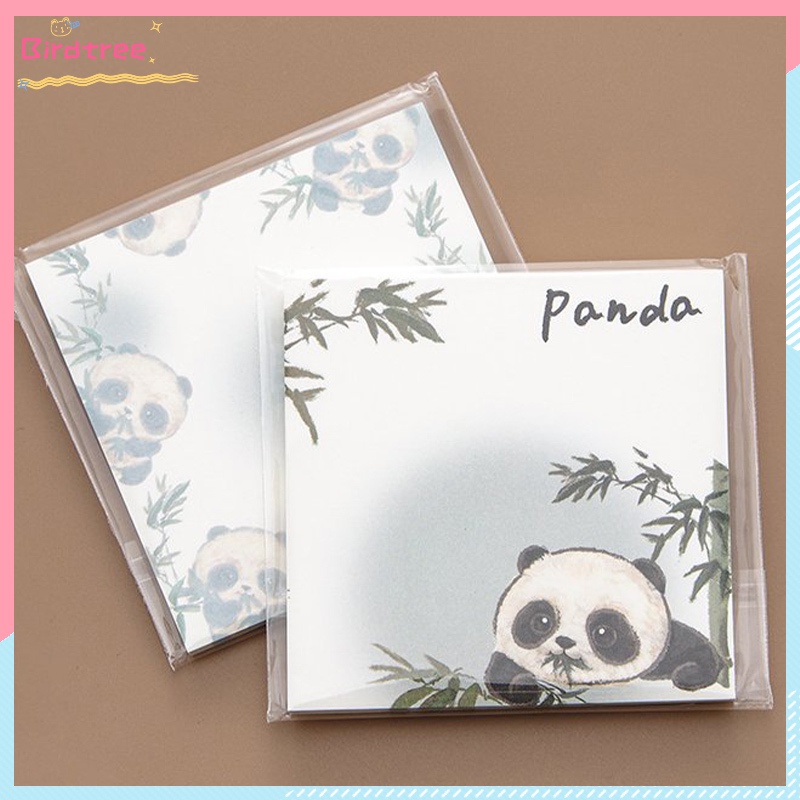 

[Readystock❤️COD]Panda Memo Book Tearable Sticky Note Creative Memo Cartoon Cute Booklet