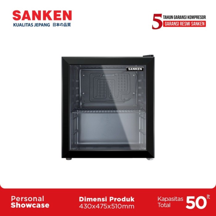 Sanken Showcase Srs-50R6 Minibar Mini Bar Kulkas Hotel Portable