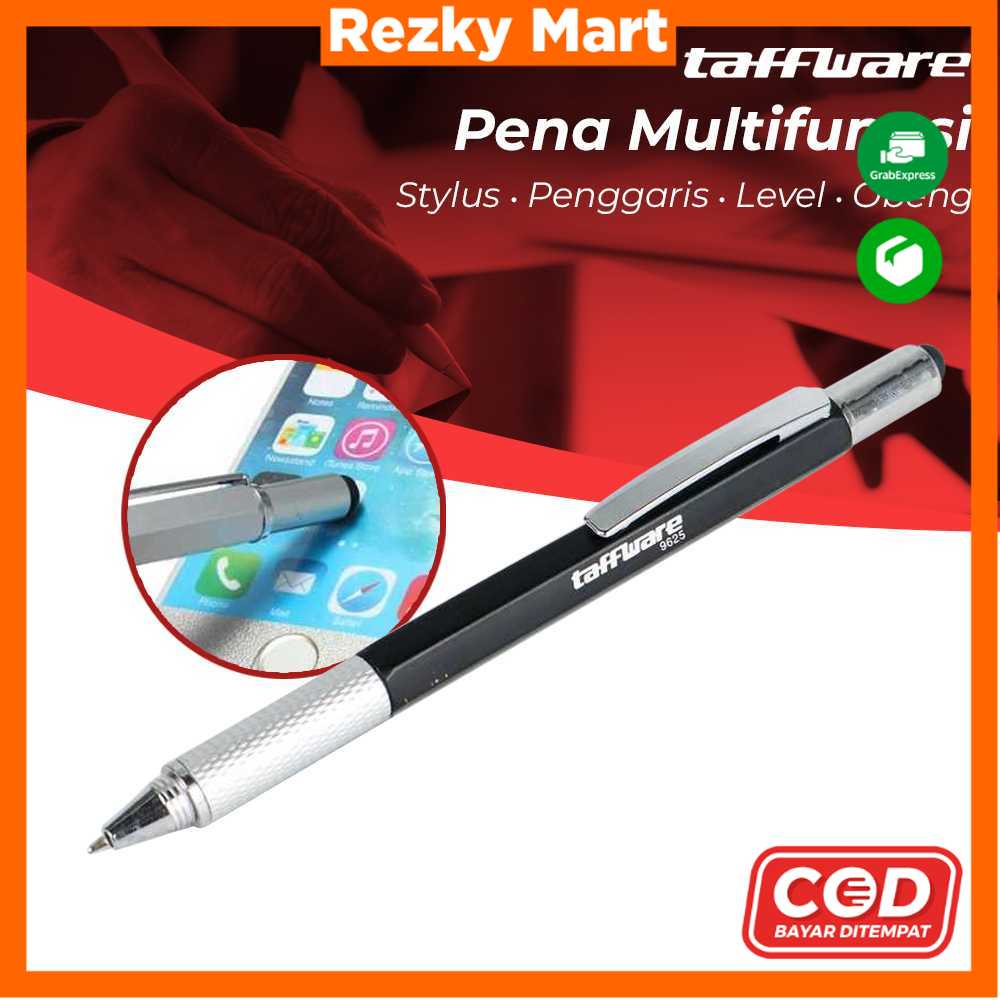 

Taffware Pena Multifungsi Plastik Stylus Penggaris Waterpass Obeng - 9625