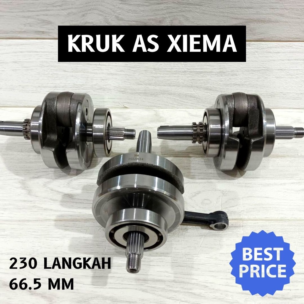 kruk as xiema askruk bandul xiema crf diablo 230 langkah 66 66,2 mm pnp tiger gl megapro