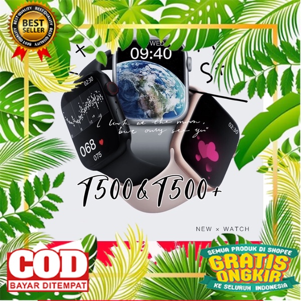SMARTWATCH T500 upgrade/T500+PLUS Tahan Air JAM Tangan YG BISA Telpon Generasi kedua yang baru Wanit