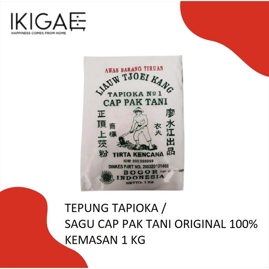 

SAGU TANI LIAUW TJOEI KANG TEPUNG TAPIOKA ASLI 100% 1 KG
