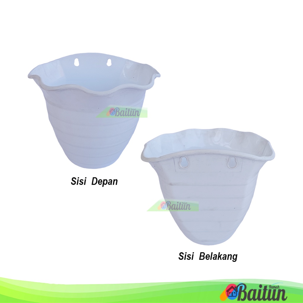 Baitun Pot Bunga Tempel Dinding Eriko [1 Pcs] | Pot Motif Sarang Lebah Besar Sedang Kecil | Pot Kemb
