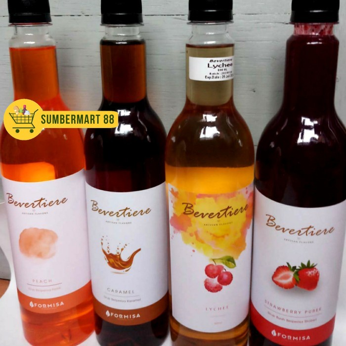 

Bevertiere Syrup Caramel, Peach Syrup , Bevertiere Syrup Lychee Flavour 750ml