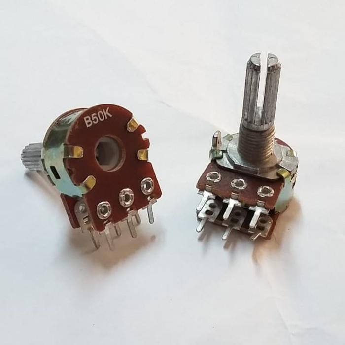 Potensio 50k 3 Pin dan 6 Pin Mono Stereo