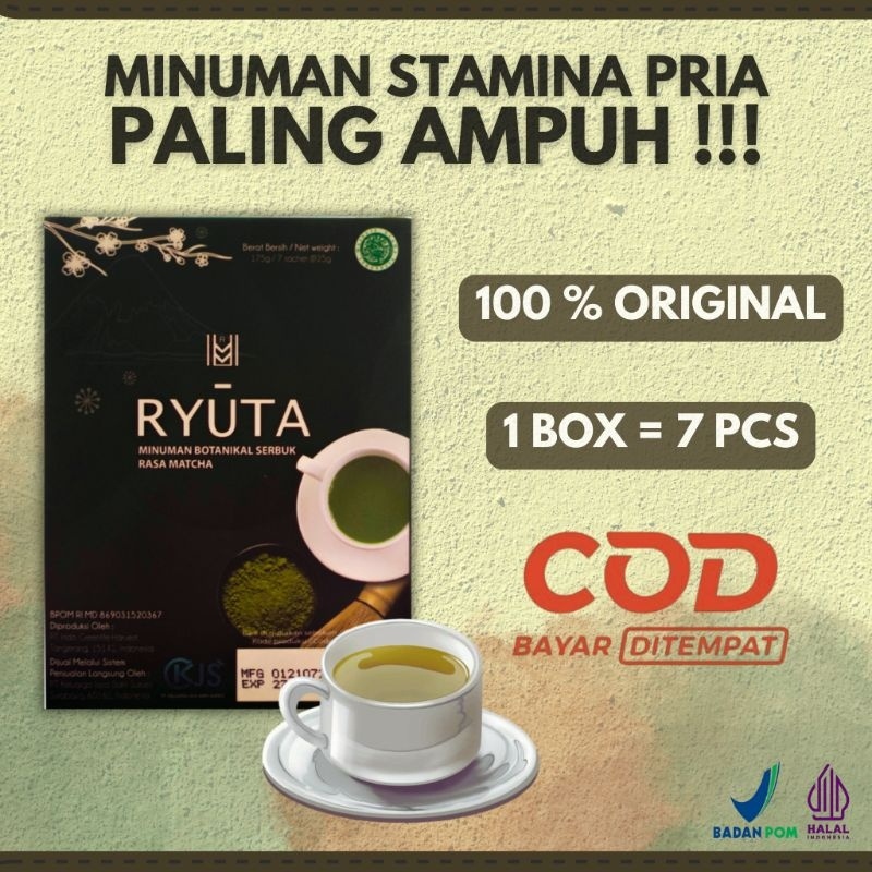 (COD) Minuman teh penambah stamina pria dewasa TEH RYUTA obat kuat pria tahan lama sembuhkan ejakula
