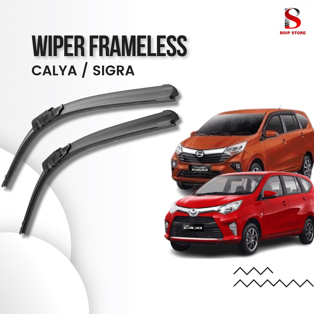 Wiper Calya Sigra Sapuan Kaca Mobil Model Frameless Banana Karet 1 Set Ori Variasi Wiper Mobil Toyot