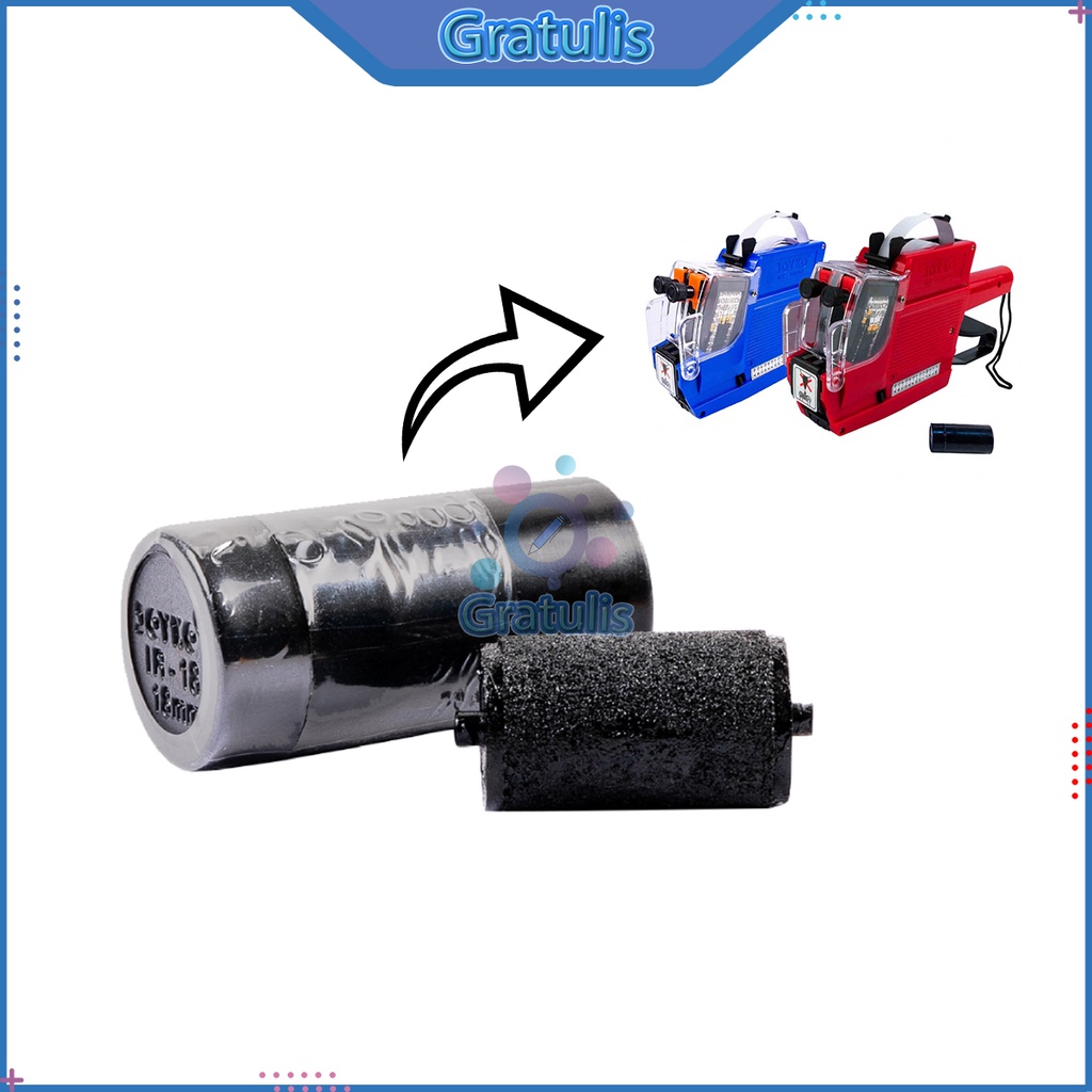 

Ink Roller Labeller Joyko IR-18 18 mm / Tinta Hitam Label Harga Untuk MX-6600A MX-6600N