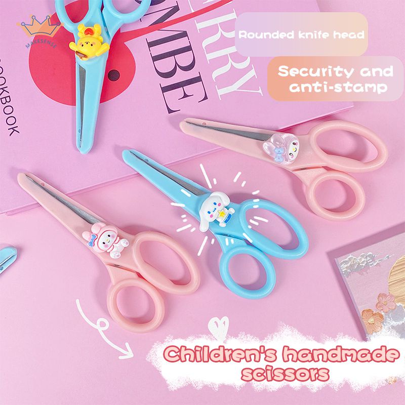 

Gunting Kartun Kreatif Gunting Keselamatan Kepala Bulat Pemotong Kertas Alat Tulis Buatan Tangan Siswa MK