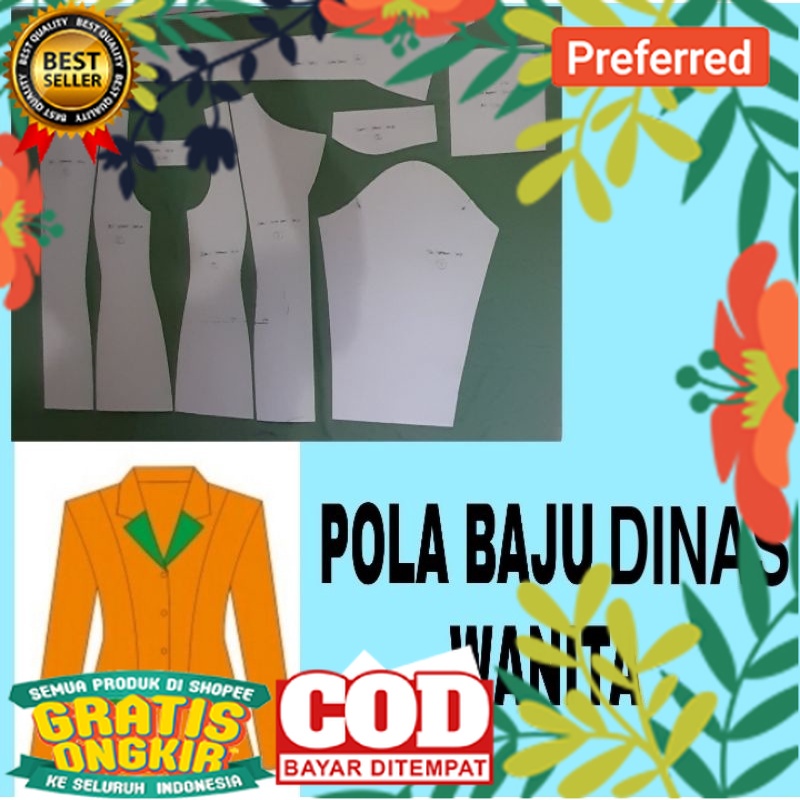 pola baju dinas,pola baju kerja wanita,pola baju pns,pola baju keki,pola baju guru,pola baju pkk// B