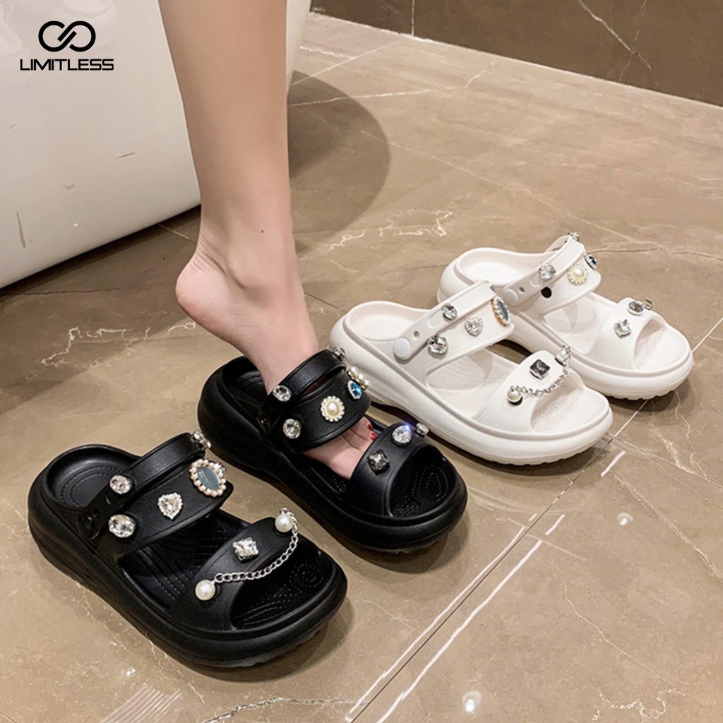 Sendal Cewek Selop Kekinian Korean Style Sepatu Sandal Wanita Yoona Sendal Wanita Hak Tinggi Terbaru