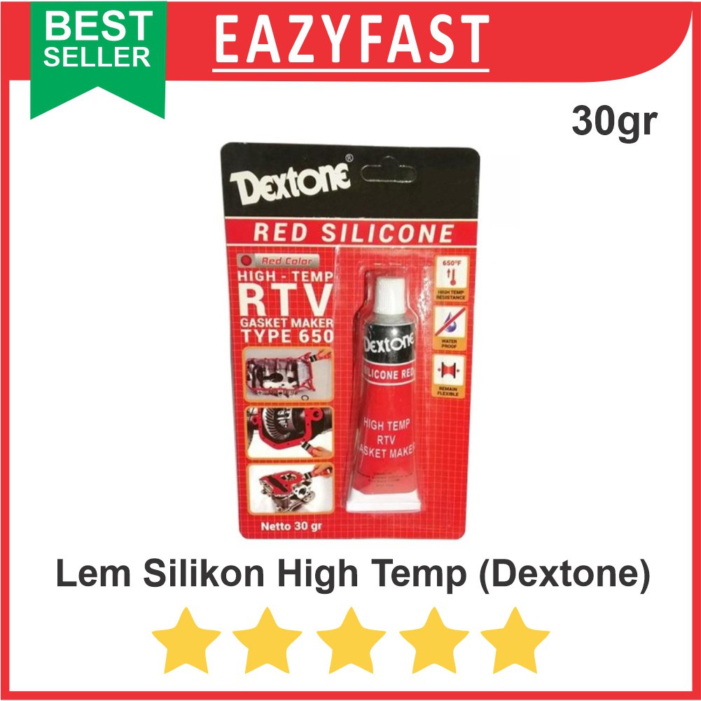 

Lem Silicone High Temp Gasket Dextone Lem Seal Red Merah Suhu Panas