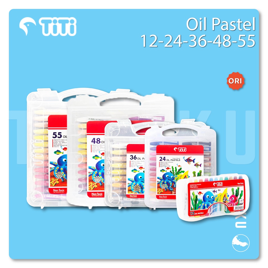 

Titi - Oil Pastel 12-24-36-48-55 Warna Crayon Titi Ori