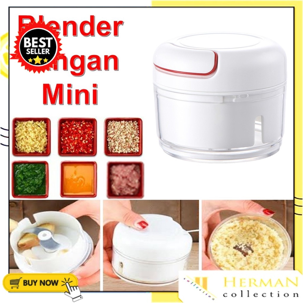 HC Blender Tangan Mini Speedy Chopper Tarik Penghancur Gilingan Bumbu Choper Serbaguna
