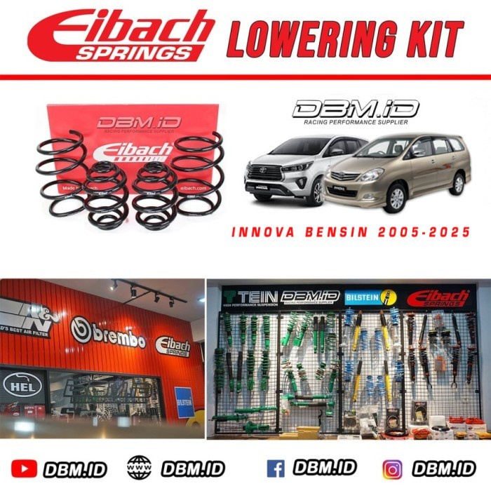 PROMO- Per Eibach Lowering kit Eibach Innova Bensin 2004-2025 E10820180122