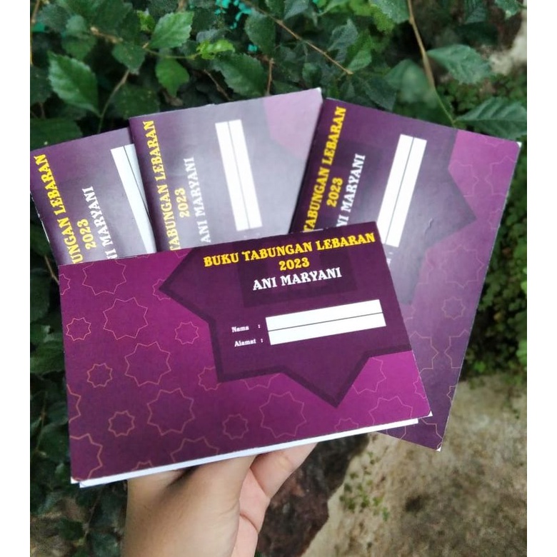 

BUKU TABUNGAN LEBARAN CUSTOM Buku tabungan sekolah tk/sd Request Suka Suka BISA SATUAN Promo COD Gratis Ongkir