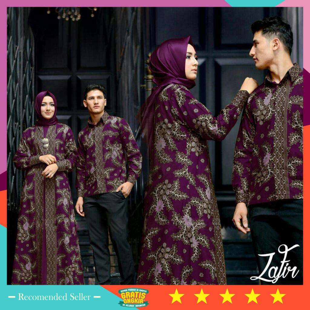 ⭐⭐⭐⭐⭐ Promo 11.11 Diskon Natal dan Tahun Baru Baju Couple Murah - ABA agen baju - batik couple ZAFIR