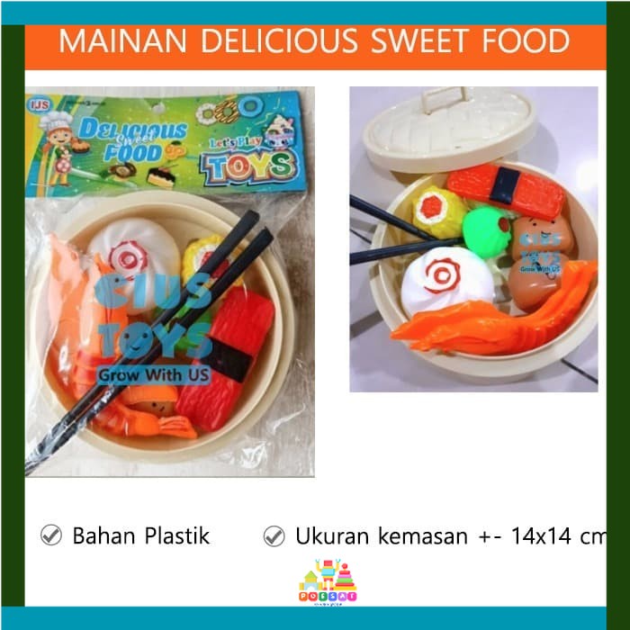 

DELICIOUS FOOD DIMSUM SET SH1272 | Mainan Makanan Dimsum Bakpao Siomai