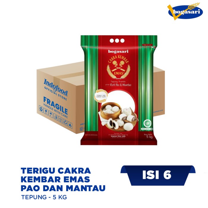 

[Big Sale] Terigu Cakra Kembar Emas Pao dan Mantau 5 kg