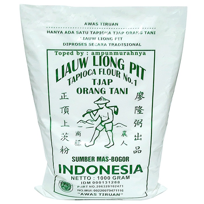 

[Big Sale] Tepung sagu liauw liong pit cap tjap orang tani