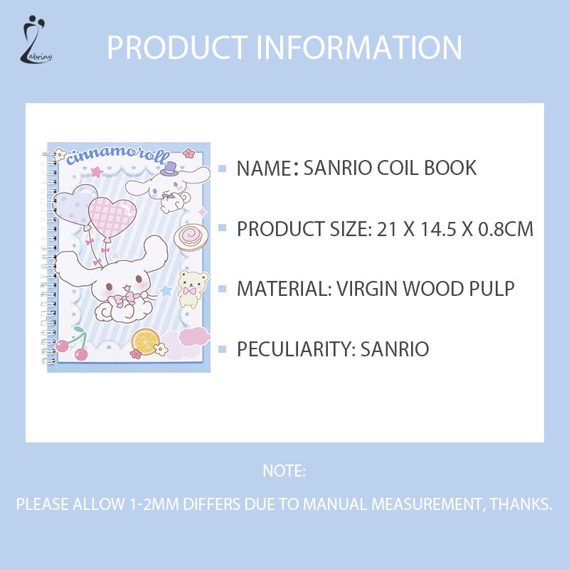 

A5 Cute Coil Notebook portable Diary Sanrio Melody Culomi Z