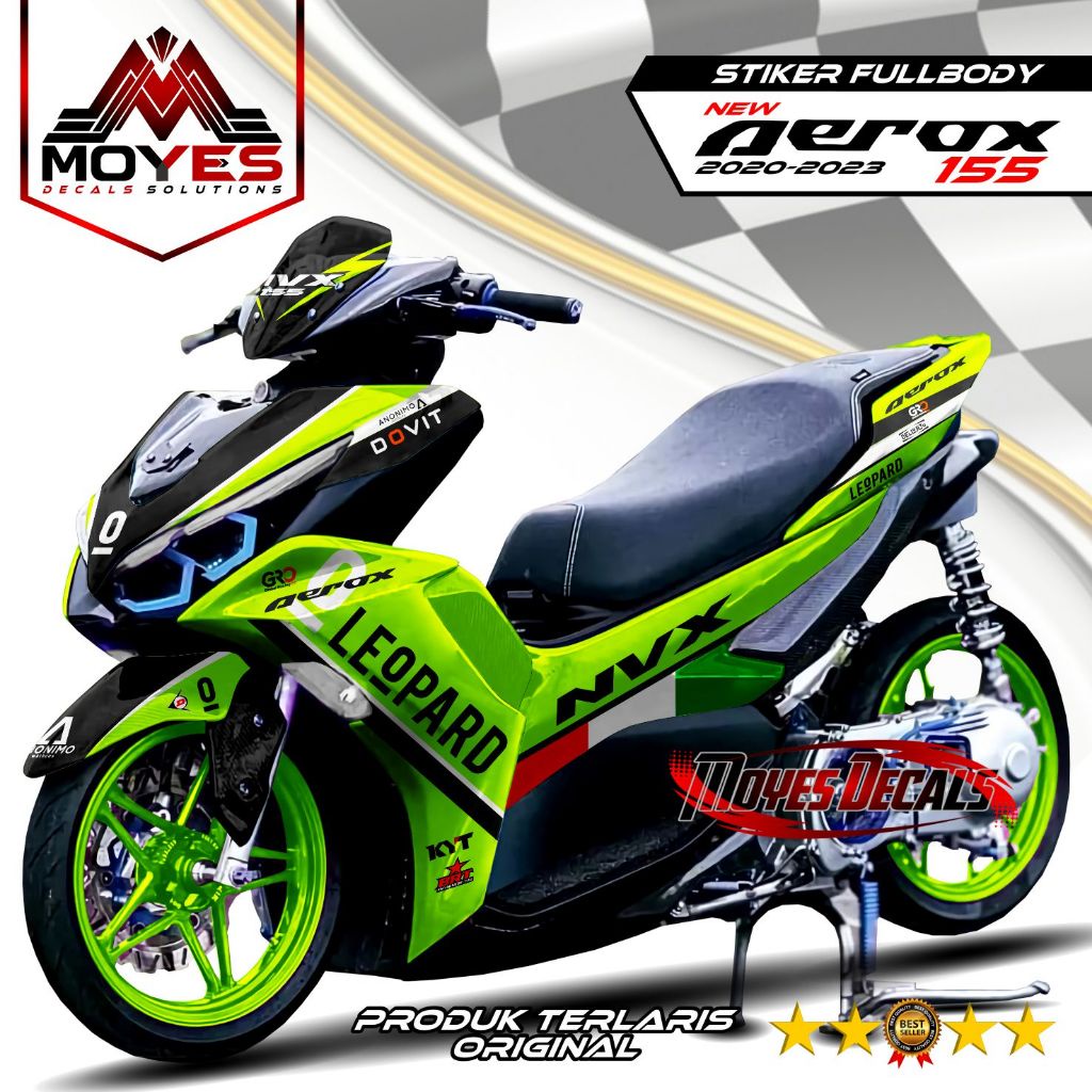 Decal Aerox Connected Fullbody Dekal Aerox New Fullbody Stiker New Aerox 2021 Fullbody