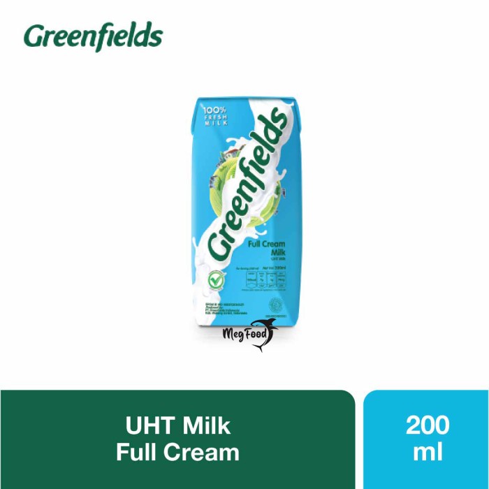 

Susu UHT Greenfields Full Cream 200ml x 32 (1 Karton)