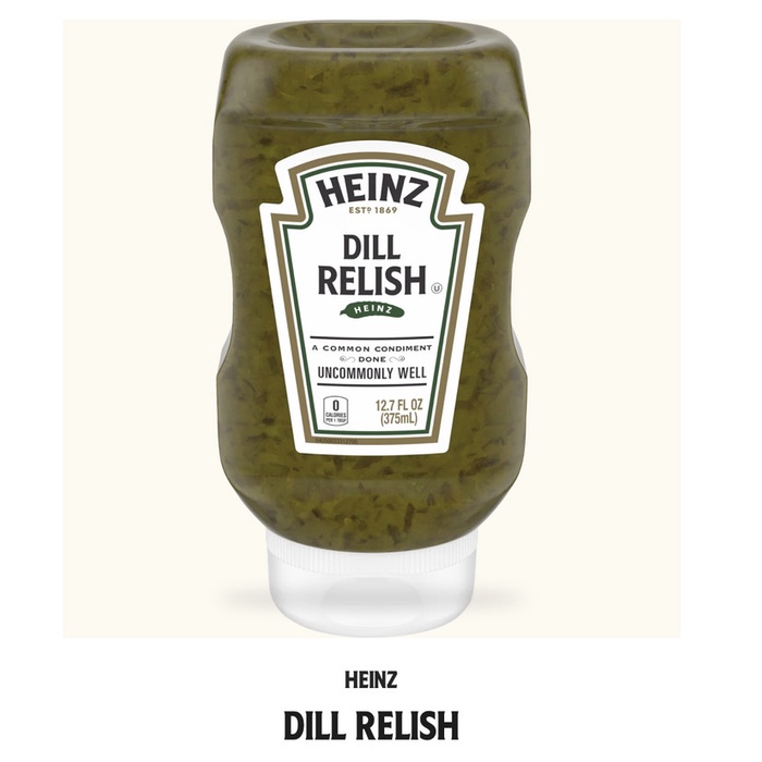 

HEINZ SQUEEZABLE RELISH 12.7 FL OZ | DILL RELISH - SWEET RELISH PICKLE - DILL RELISH