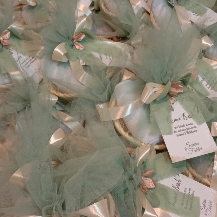 Souvenir Siraman Soap Handuk Bordir + Sisir Hampers Pengajian Miza Set