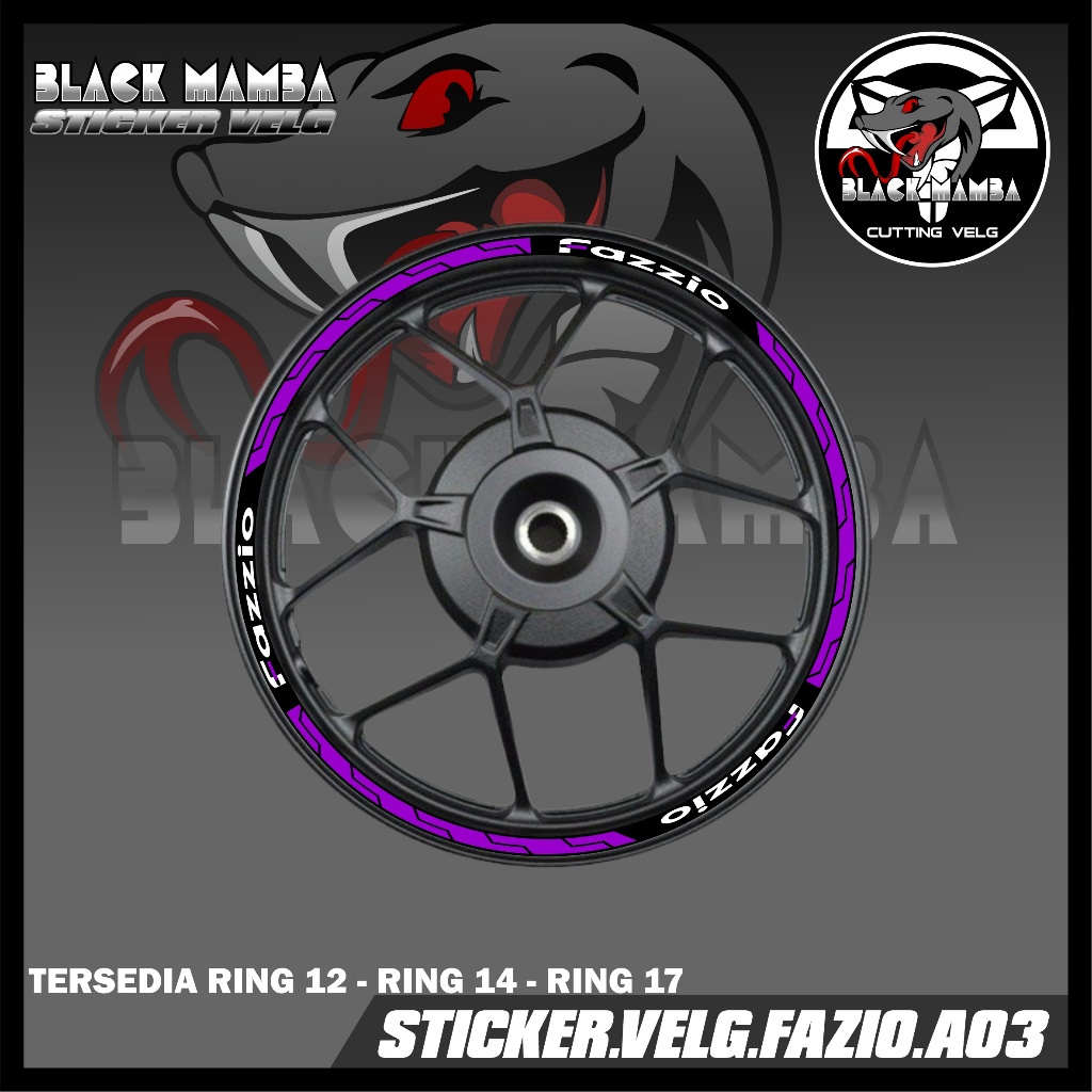 STICKER VELG FAZZIO- STIKER LIS LIST VARIASI BAN/VELG YAMAHA FAZZIO A03