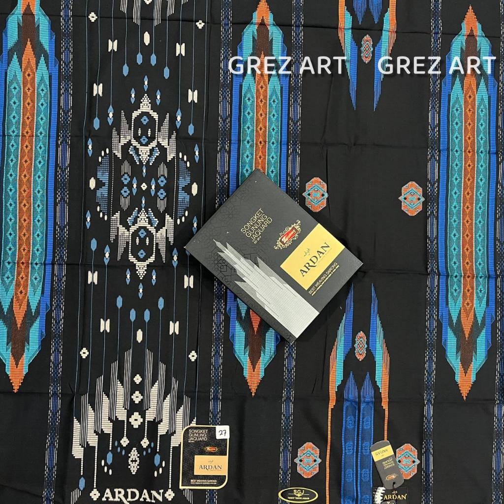 Sarung Ardan SGJ Songket Jacquard Gold Original - motif BHS - by. Ketjubung