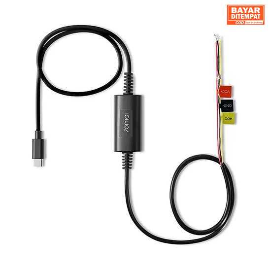 [ORI] 70mai Dashcam Hardwire Kit Intelligent Rearview Mirror 24 Hour Type C - UP03