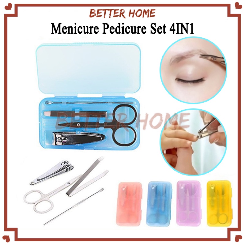 5set Menicure Pedicure Set 4IN1/Manicure Pedicure Alat Gunting Kuku 4 in 1/Pedicure Menicure Set 4In