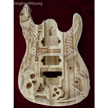 

body gitar ukir custom mahoni super bhn MENTAHAN TNP KLENGKAPAN fnx048 termurah